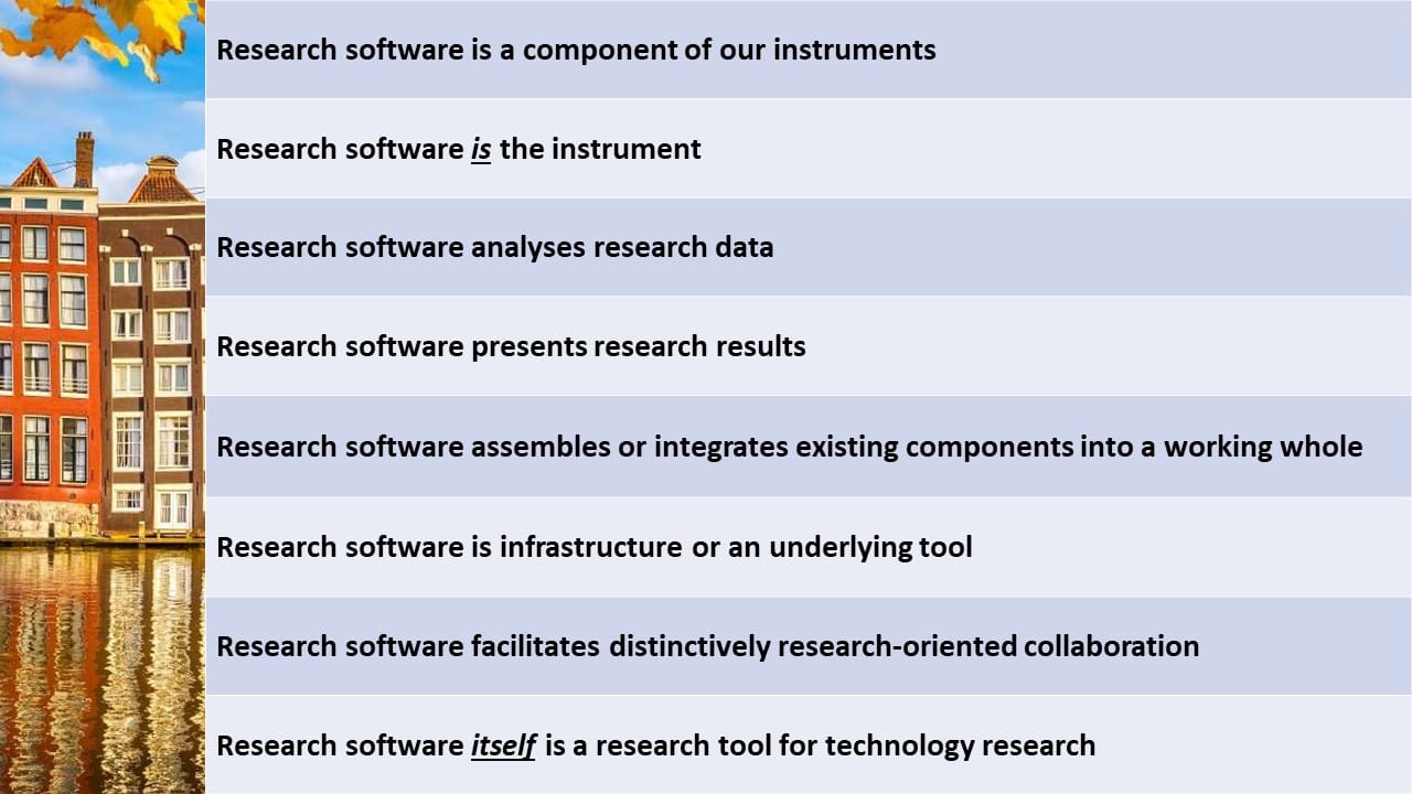 Research software roles